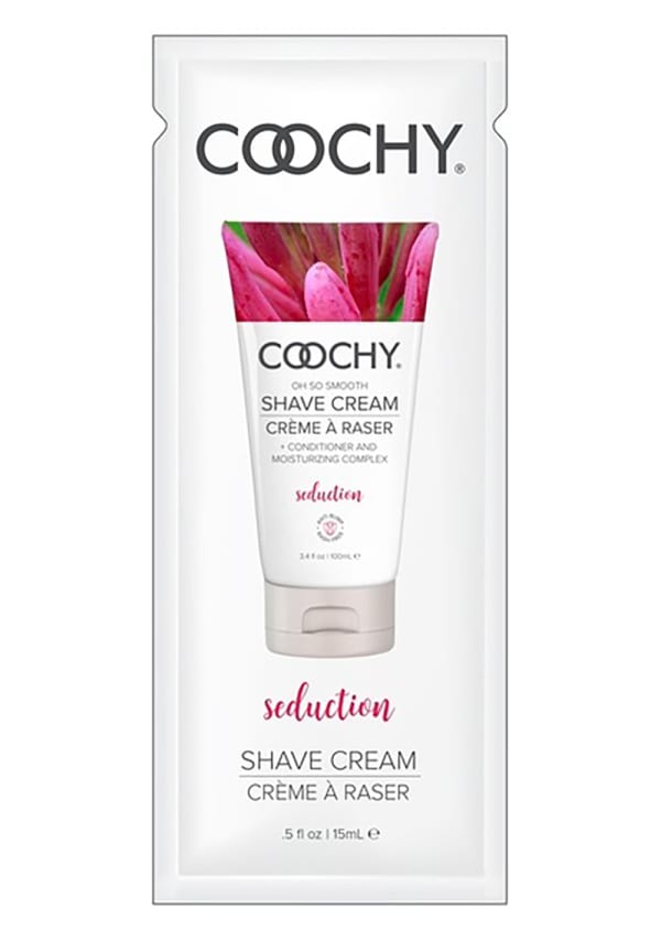 Coochy Shave Cream - Seduction - 15 ml. Foil Packet Image 0