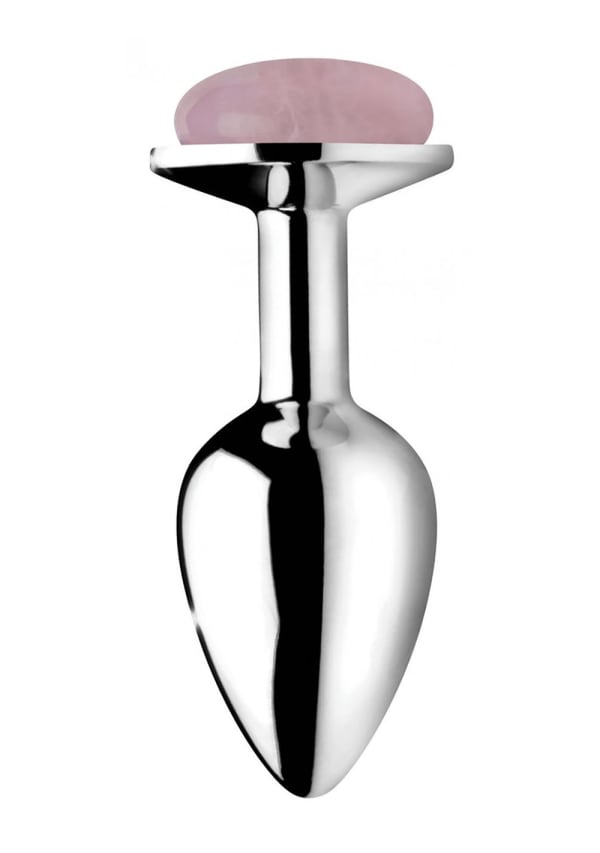 rose quartz anal plug Glass Anal Plug In The Shape Of Rose Flower