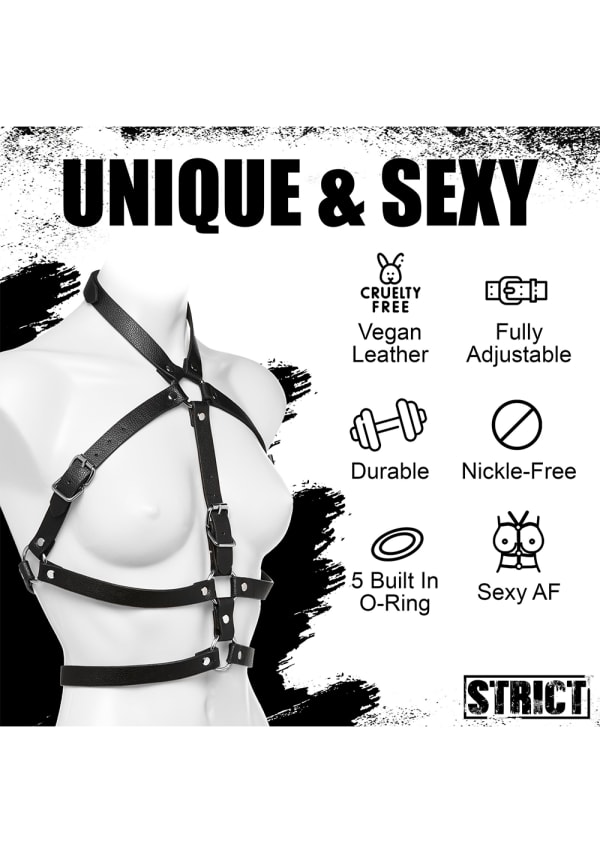 Strict Leather Female Butt Plug and Dildo Harness BDSM Bondage for sale  online