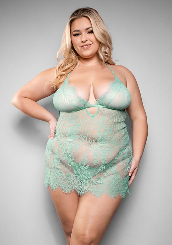 Marina Chemise and G-String Panty - 3X/4X