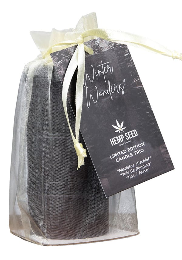 Hemp Seed 3-In-1 Holiday 2025 Massage Candle Trio