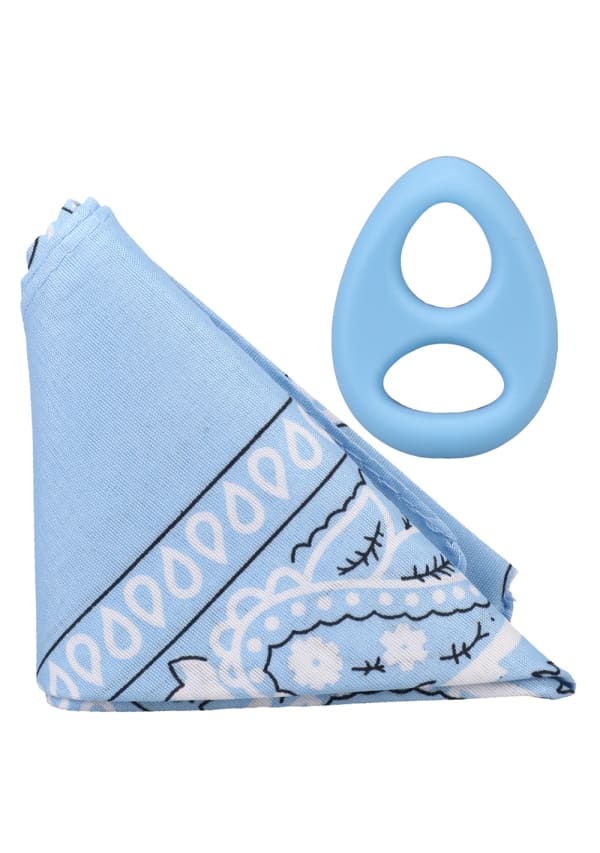 ROCK SOLID The Code - Silicone C-Ring with Bandana - Light Blue
