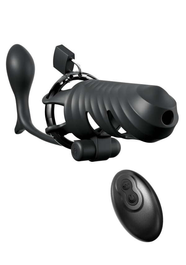 Fantasy C-Ringz Remote-Controlled Vibrating Cock Blocker with Ass-Gasm Plug