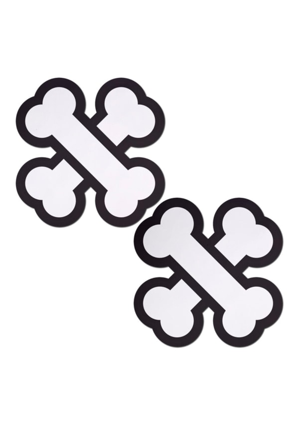 White Crossbone Pasties Image 1