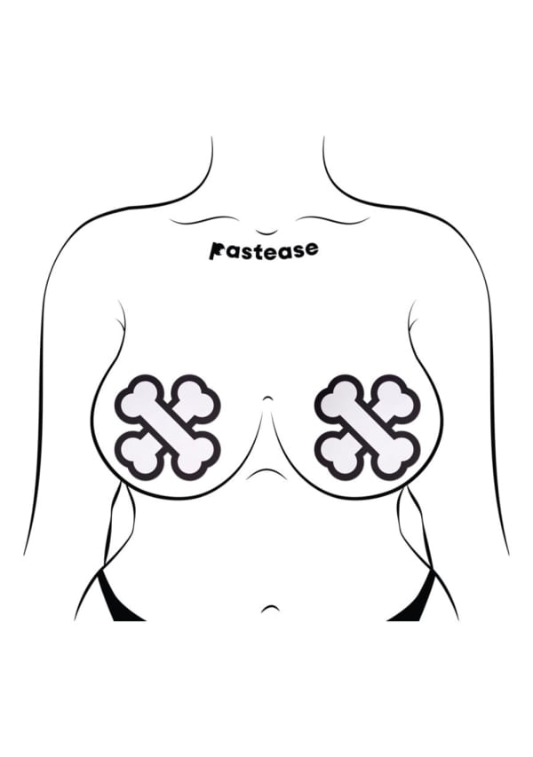 White Crossbone Pasties Image 3