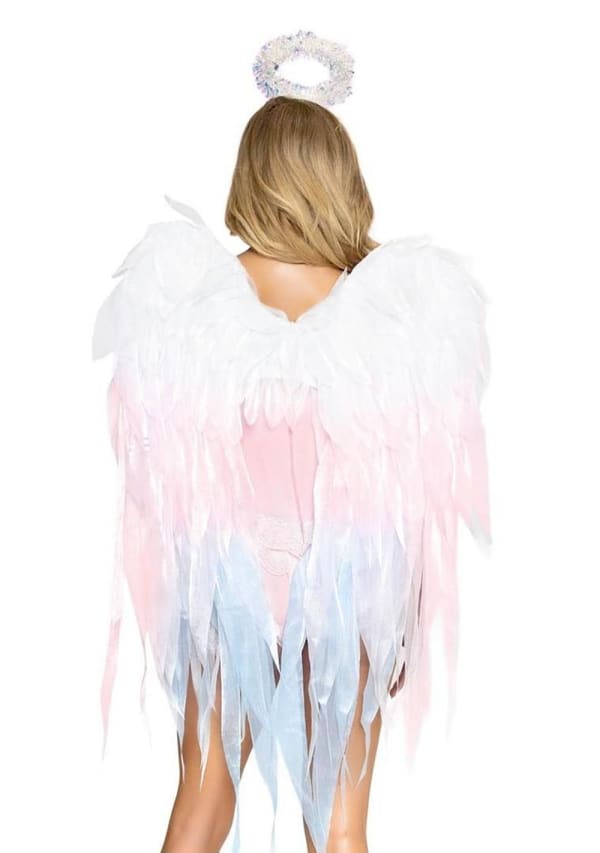 Angel Ombre Chiffon Wings and Halo Headband Image 2