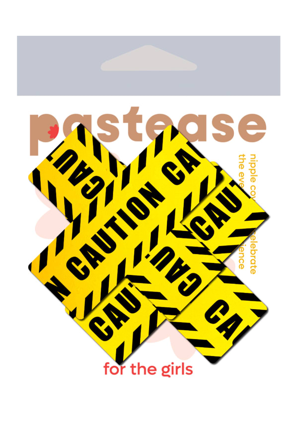 Plus X: Crossed Caution Tape Pasties Image 4