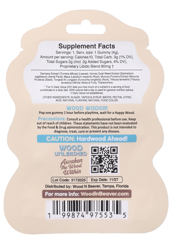 Wood In Beaver - Wood Boost Gummy for Him Image 3