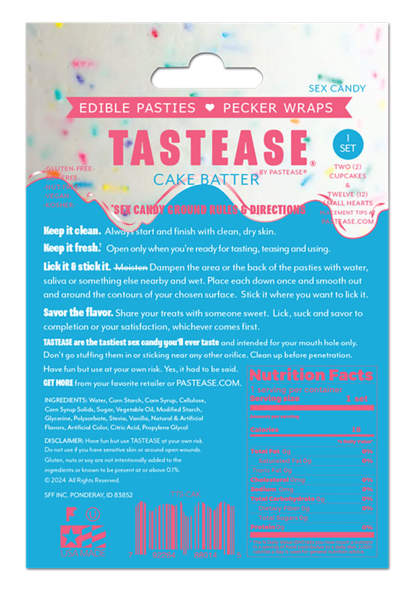 Tastease Edible Cake Batter Pasties and Pecker Wraps Image 3