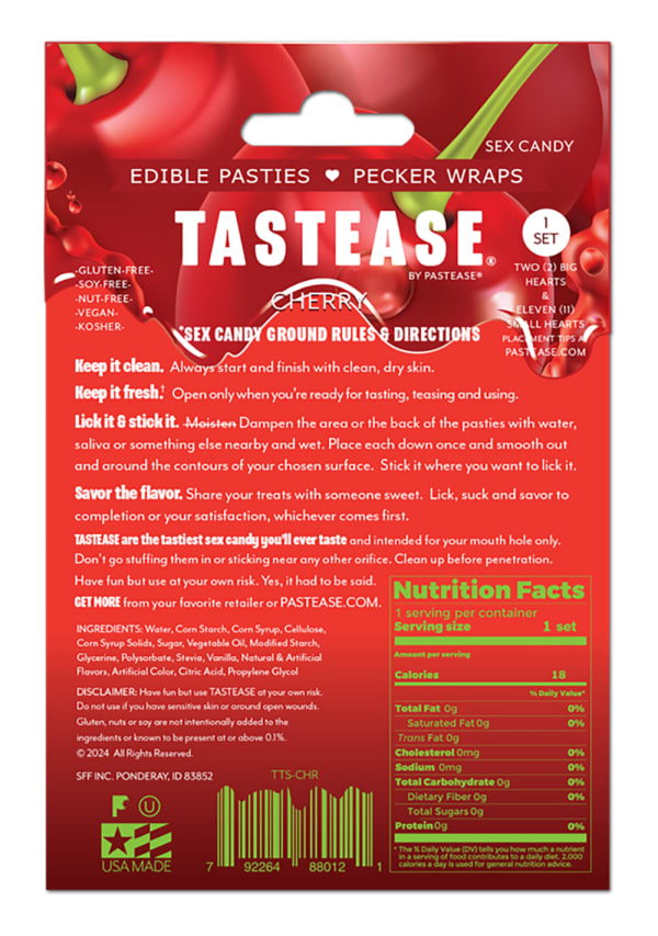Tastease Edible Cherry Pasties and Pecker Wraps Image 3