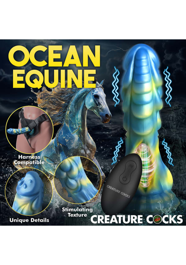 Creature Cocks - Sea Stallion Vibrating Silicone Dildo with Remote Image 8