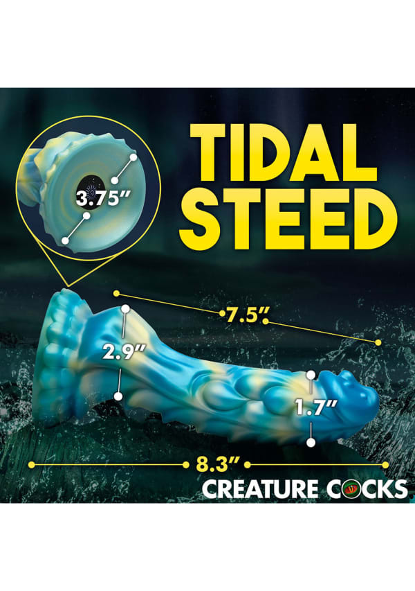 Creature Cocks - Sea Stallion Vibrating Silicone Dildo with Remote Image 10