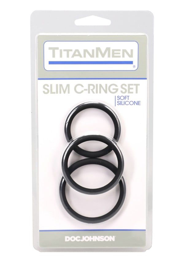 TitanMen - Slim C-Ring - 3 Piece Silicone Set Image 2