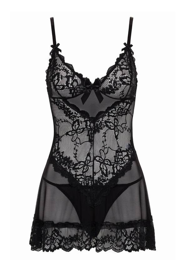 Valentine Lacey Babydoll Set Image 2