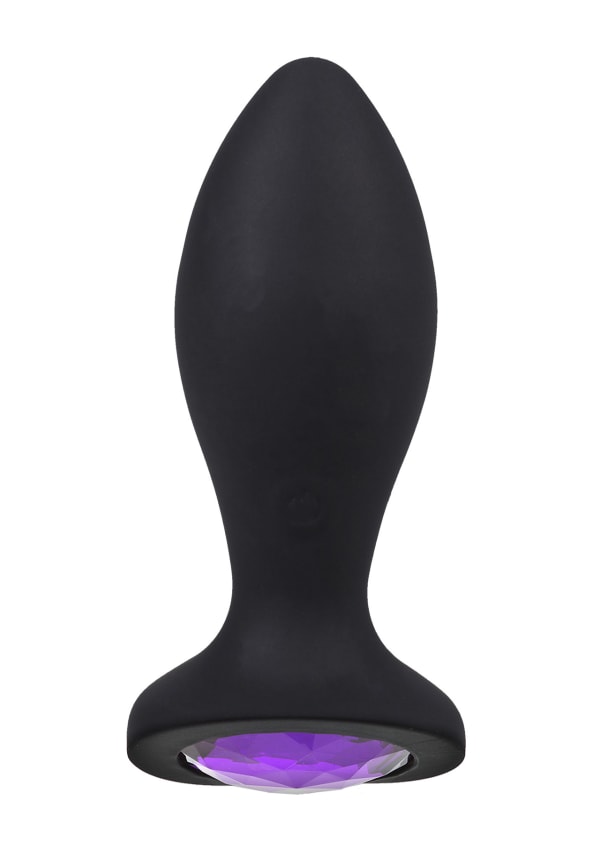Booty Bling - 3" Jeweled Wearable Vibrating Silicone Plug Image 1