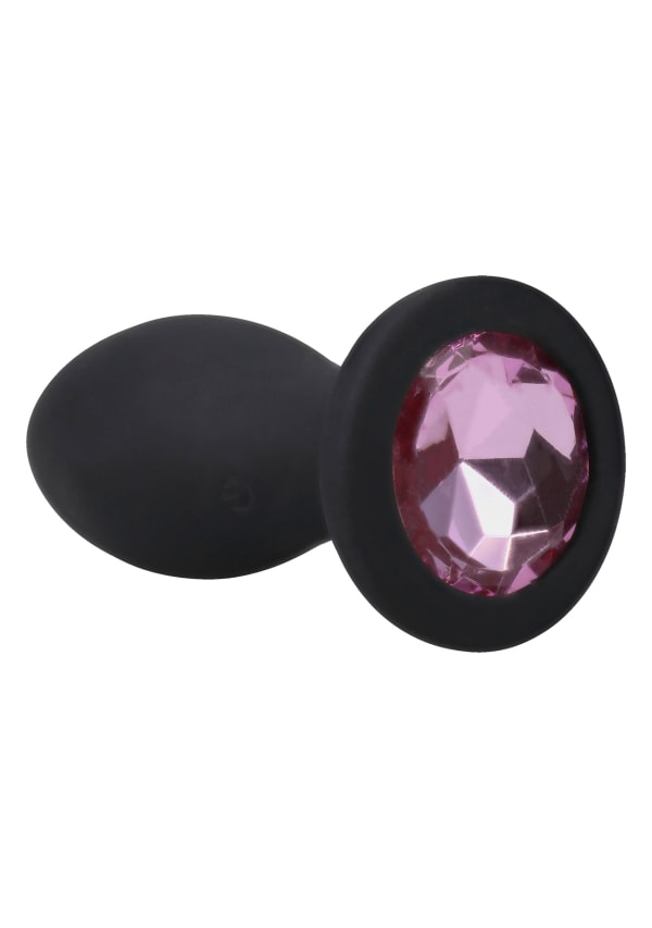 Booty Bling - 3" Jeweled Wearable Vibrating Silicone Plug Image 7