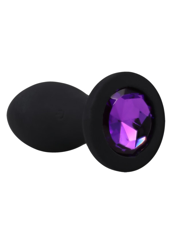 Booty Bling - 3" Jeweled Wearable Vibrating Silicone Plug Image 2