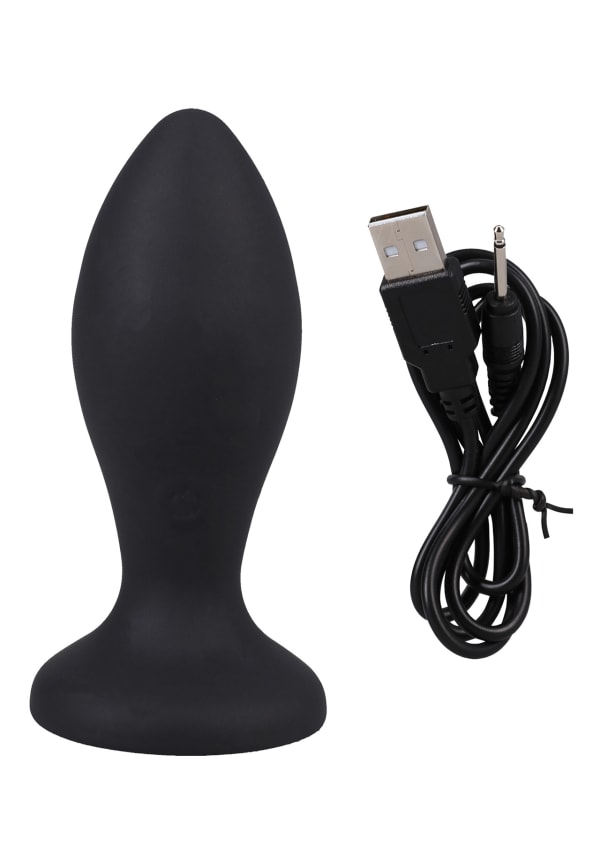 Booty Bling - 3" Jeweled Wearable Vibrating Silicone Plug Image 9