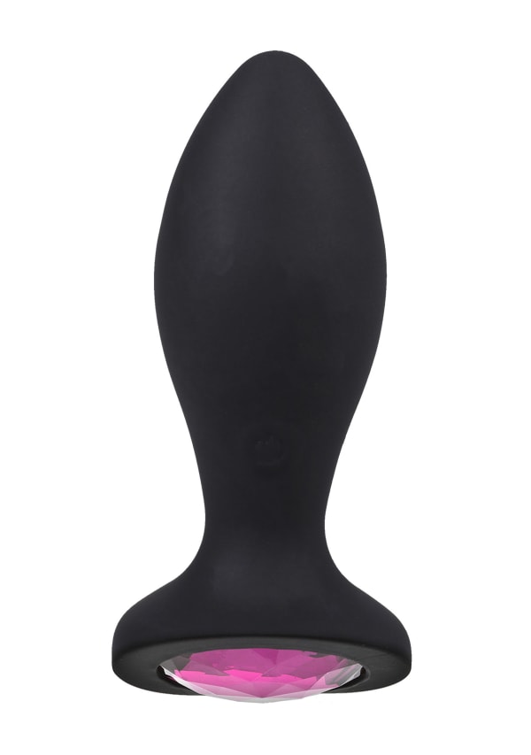 Booty Bling - 3" Jeweled Wearable Vibrating Silicone Plug Image 6