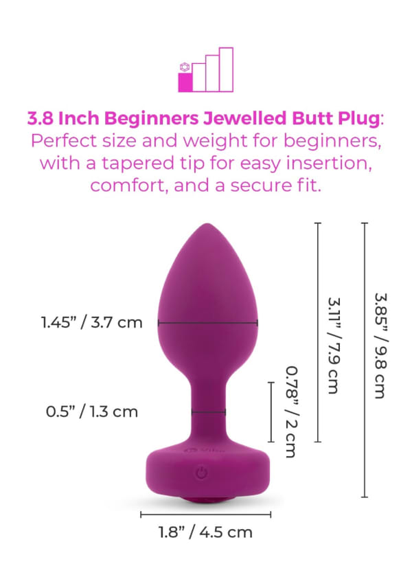 b-Vibe Vibrating Jewel Plug Image 6
