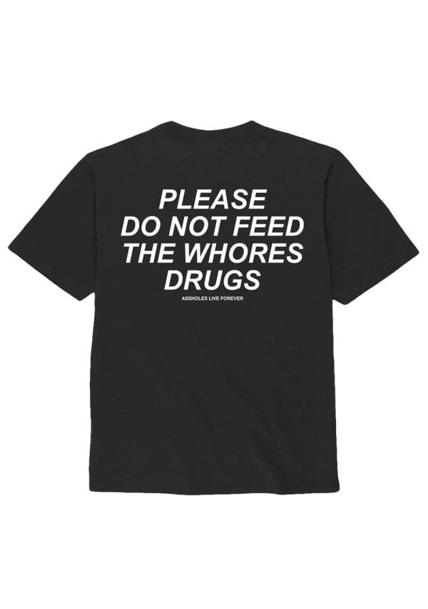 ALF "Please Do Not Feed The Whores Drugs" T-Shirt Image 1