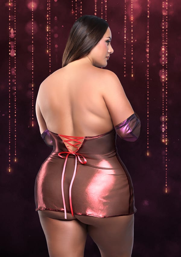 Hollywood Scarlet 2-Piece Costume Set - Plus Size Image 2