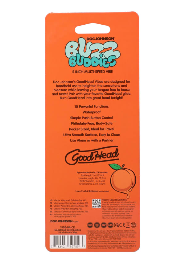 GoodHead - Buzz Buddies - 5 inch Muti-Speed Vibe Image 16