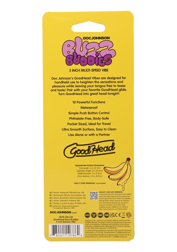 GoodHead - Buzz Buddies - 5 inch Muti-Speed Vibe Image 20