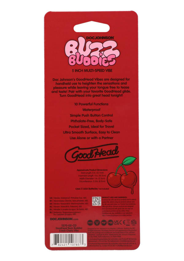 GoodHead - Buzz Buddies - 5 inch Muti-Speed Vibe Image 8