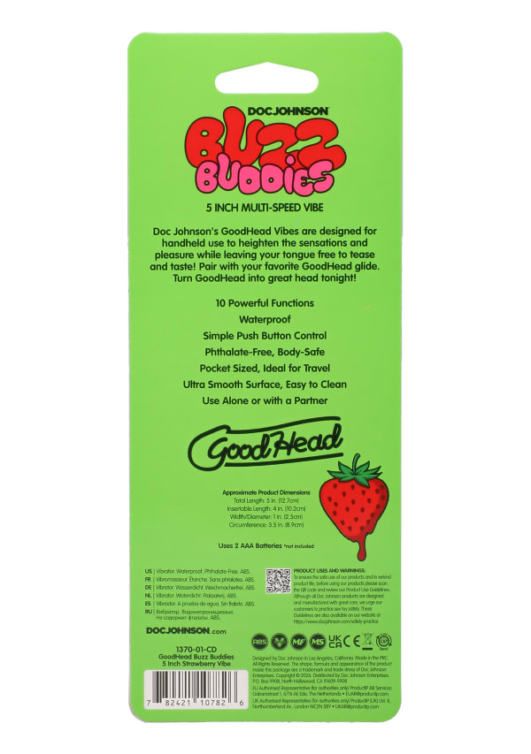GoodHead - Buzz Buddies - 5 inch Muti-Speed Vibe Image 4