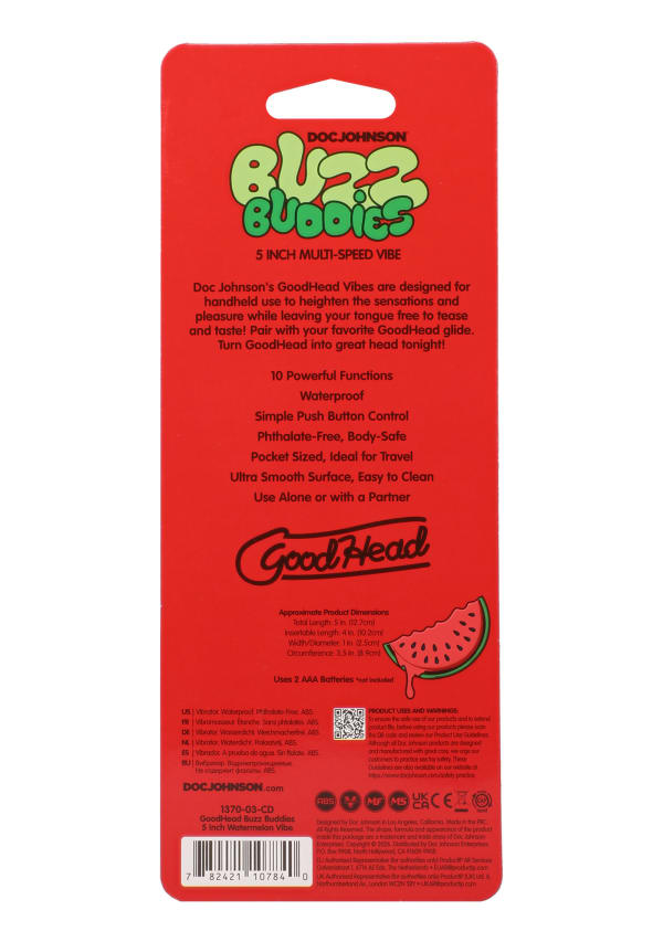 GoodHead - Buzz Buddies - 5 inch Muti-Speed Vibe Image 12