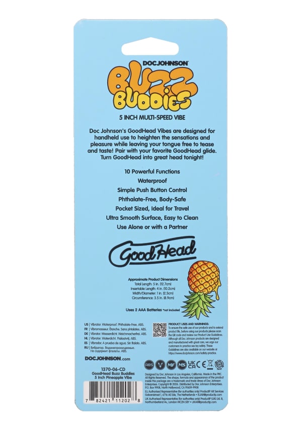 GoodHead - Buzz Buddies - 5 inch Muti-Speed Vibe Image 24