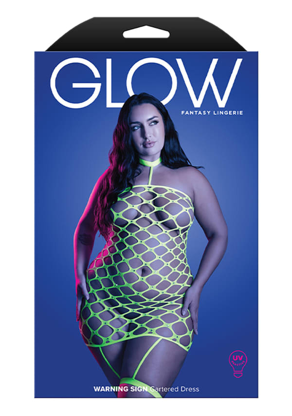 Warning Sign Gartered Dress - Queen Size Image 3