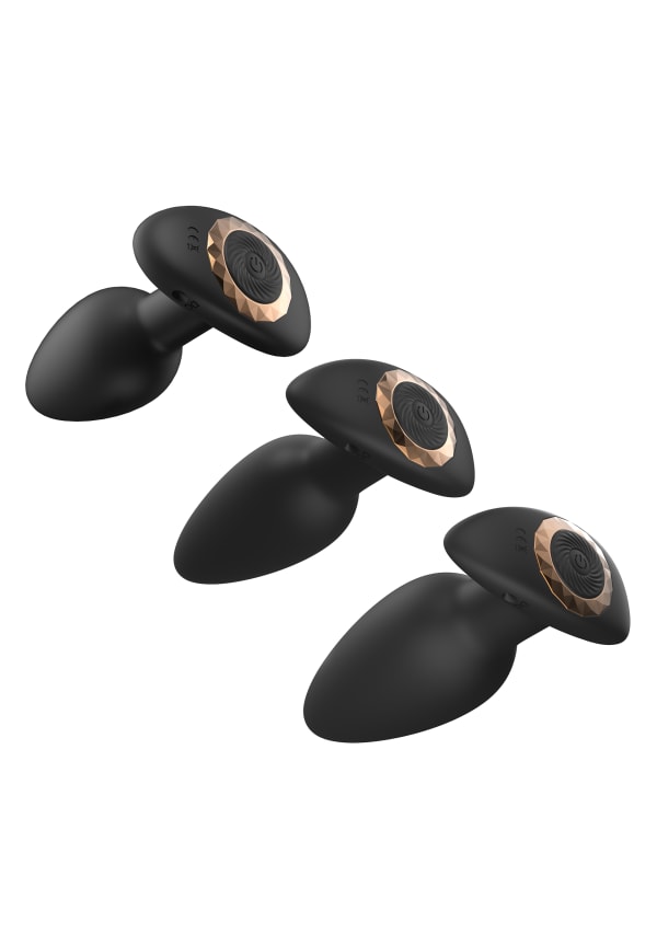The One Vibrating Anal Plug Set Image 2