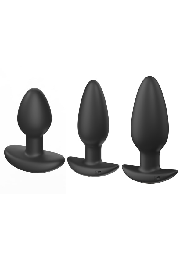 The One Vibrating Anal Plug Set Image 4