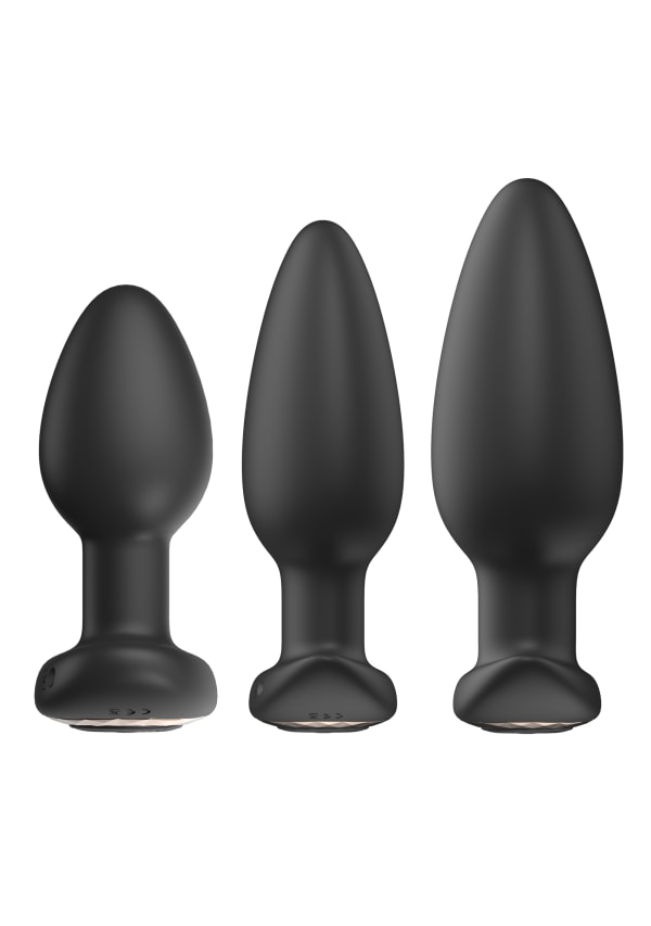 The One Vibrating Anal Plug Set Image 3