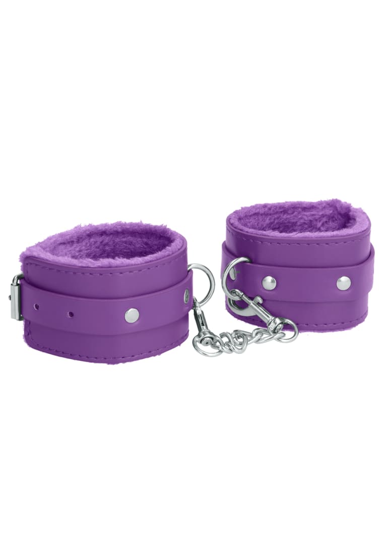 Ouch! Plush Leather Hand Cuffs