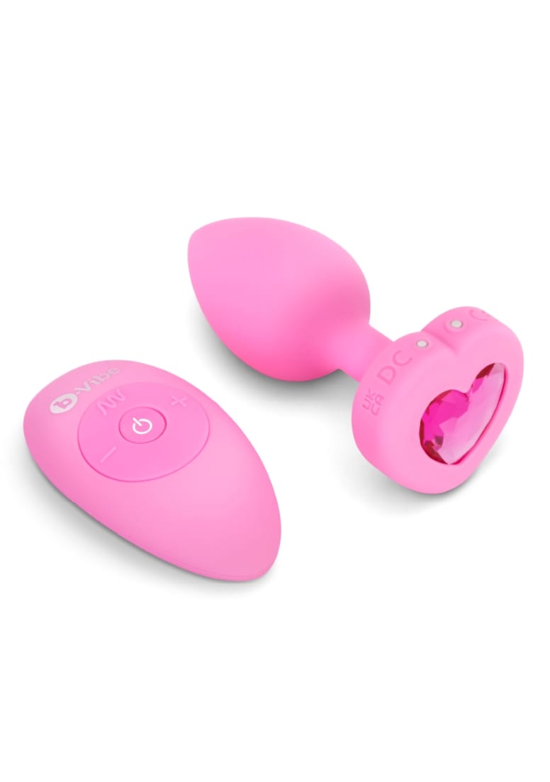 b-Vibe Vibrating Jewel Heart Plug