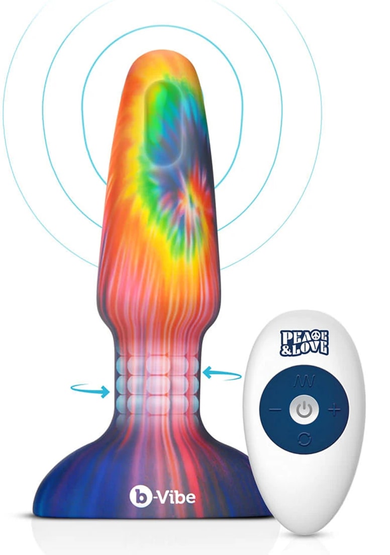 b-Vibe Peace and Love Tie-Dye Rimming Plug