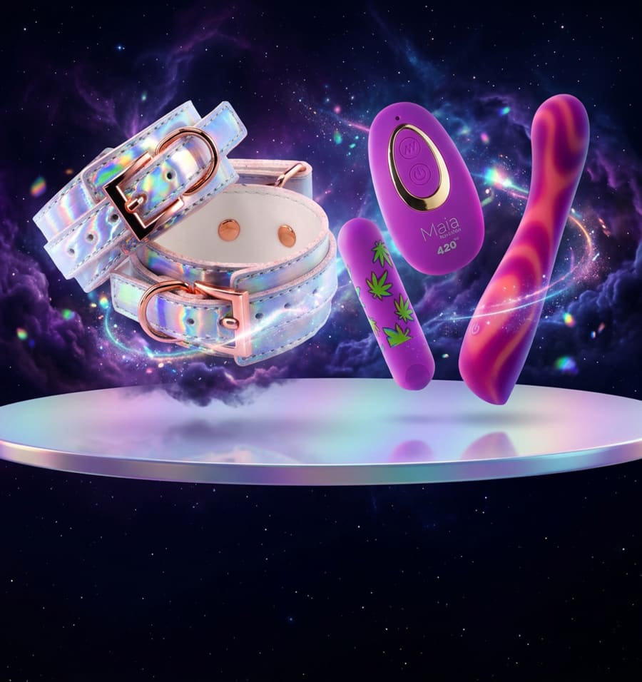 Cosmic, iridescent and glow toys