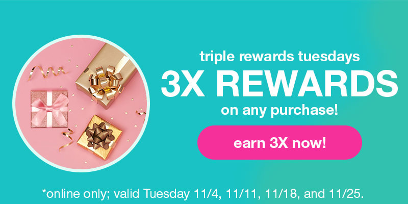 Earn TRIPLE Babeland Rewards on every purchase on Tuesdays!