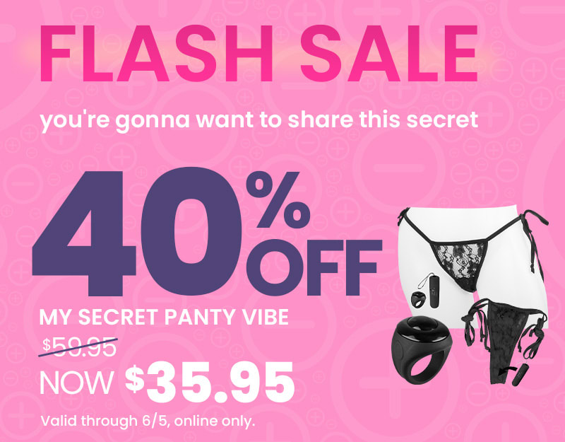 40% off Secret Panty vibe online for a limited time