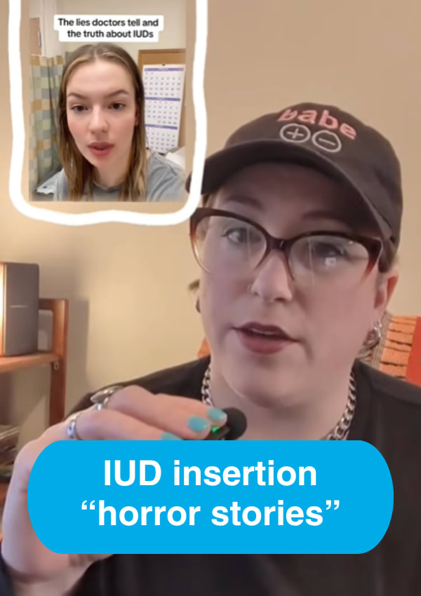 Instagram Post = IUD insertion 