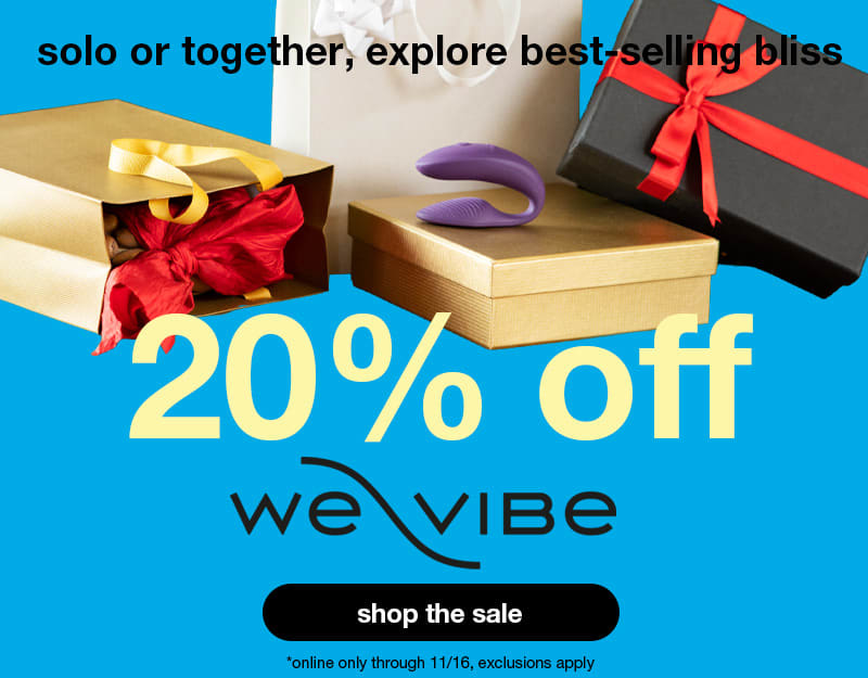 20% off We-Vibe online for a limited time, exclusions apply