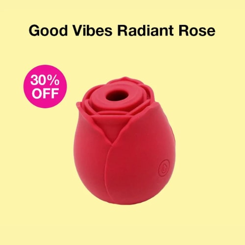 30% OFF Good Vibes Radiant Rose Clitoral Suction Toy