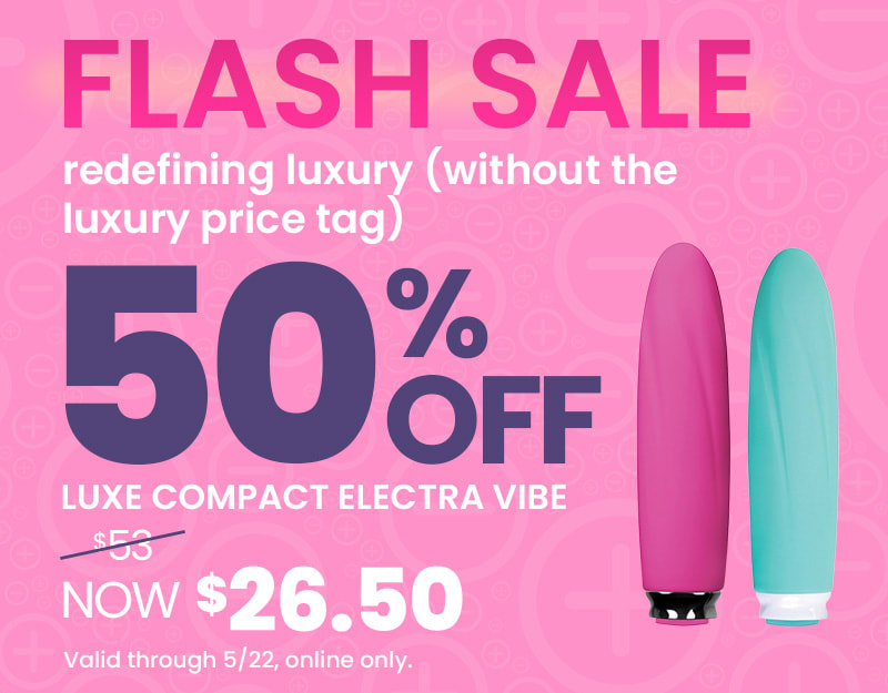 50% off the Luxe Compact Electra vibe online for a limited time