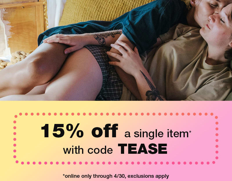 Save with code TEASE