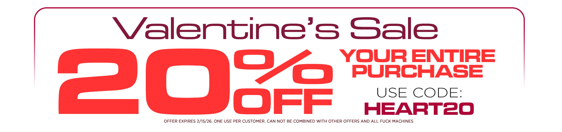 Valentines 2026 Sale