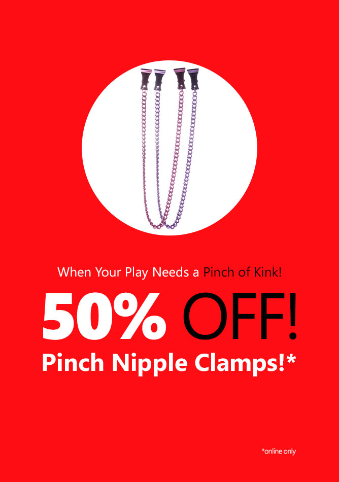 Pinch Nipple Clamps 50% Off