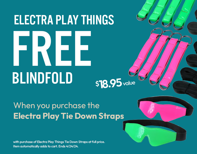 Free Electra Play Things Blindfold with Tie Down Straps purchase